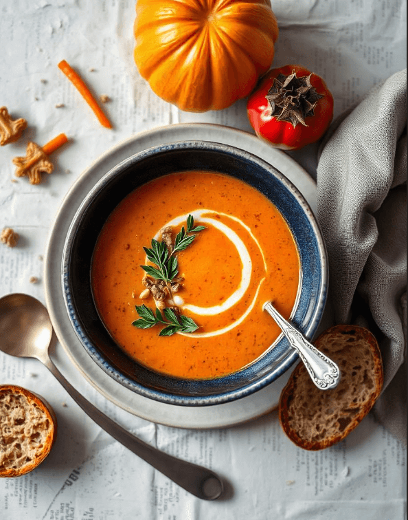 Spiced Carrot & Lentil Christmas Soup