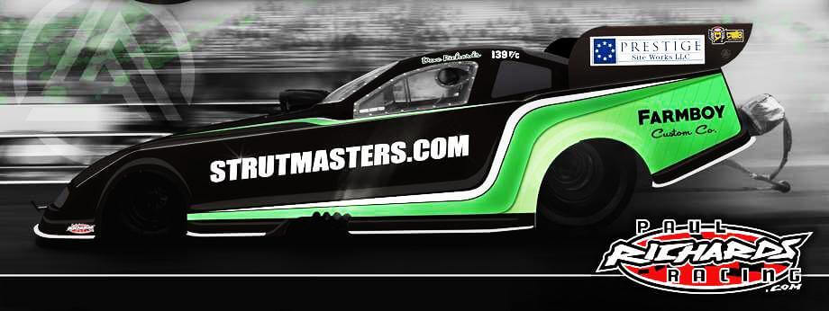 Strutmasters Sponsors Dave Richards Funny Car At Carolina Nationals