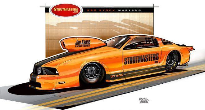 Strutmasters Sponsors Johnny Pluchino in NHRA Debut