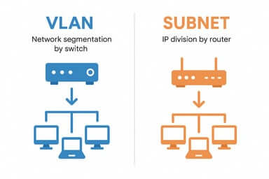 Arbre de décision pour choisir entre VLAN et sous-réseau selon la taille du réseau PME SOHO entreprise
