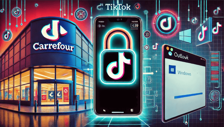 Dernières Actus IT : Cyberattaque Carrefour , TikTok ban et Outlook (im)posé