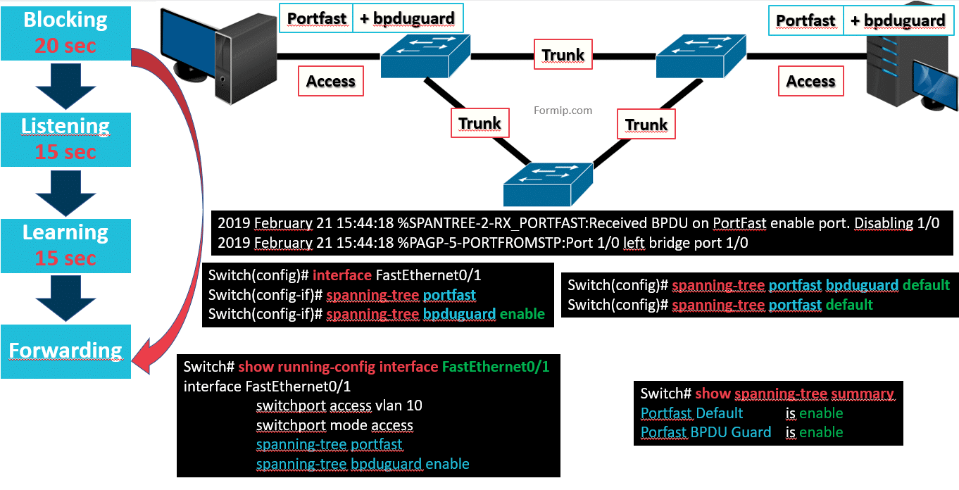 PortFast et BPDU Guard : pour une sécurisation du réseau