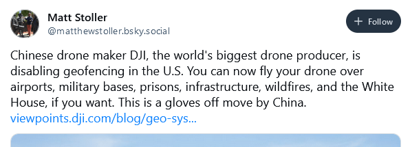 Tweetez sur la nouvelle décision de DJI