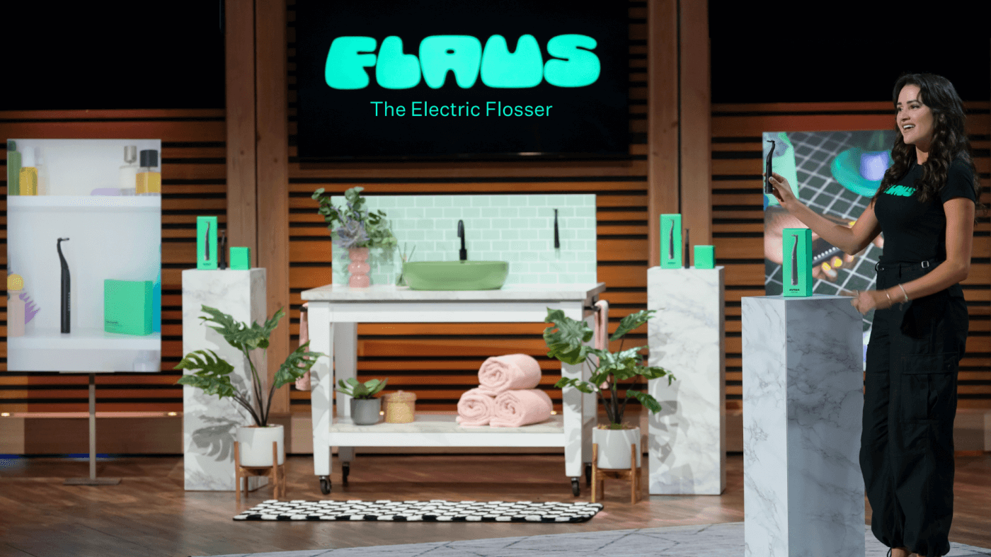 We're swimming with Sharks this week - Watch Flaus Electric Flosser on Shark Tank!