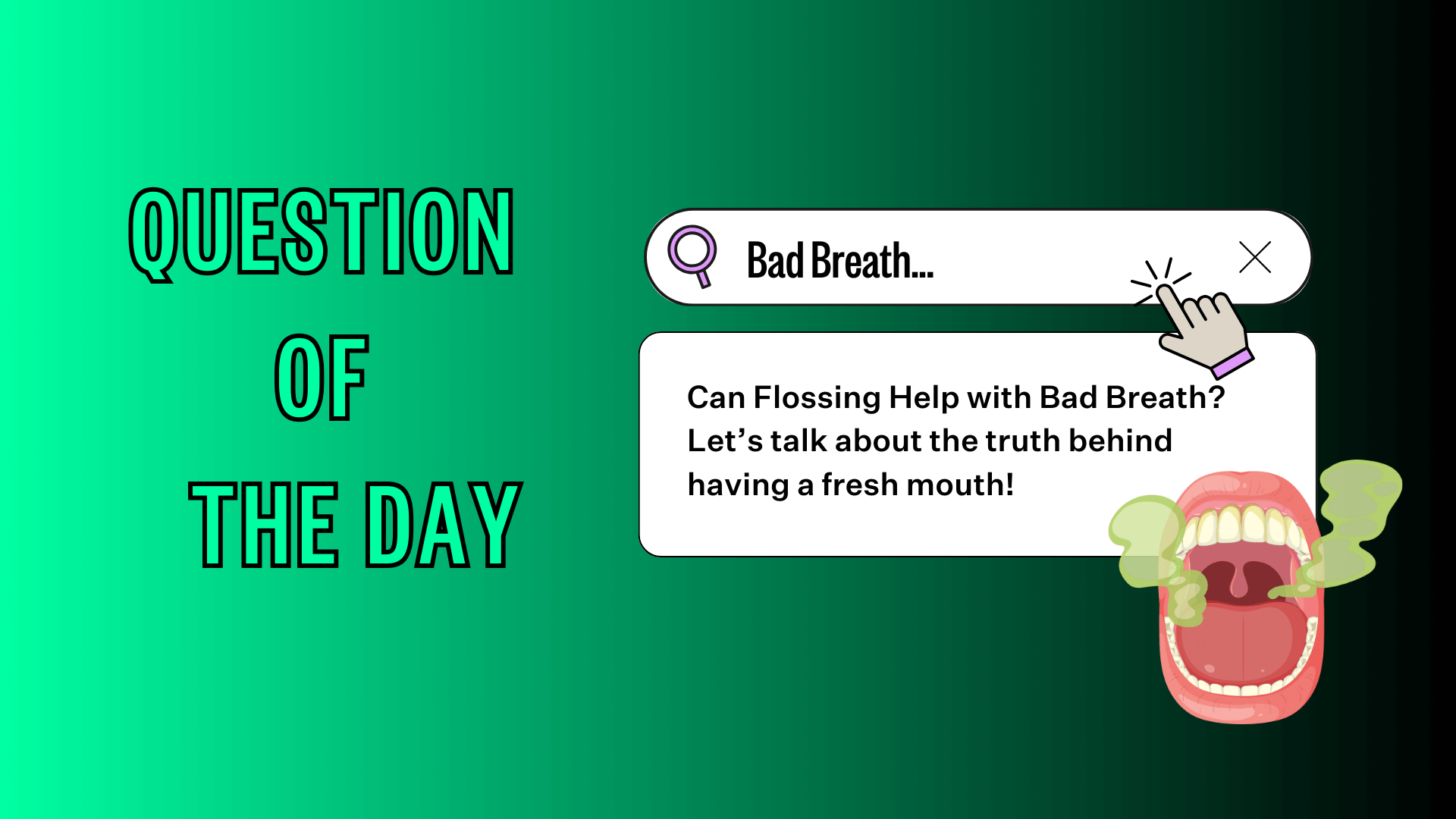 can flossing help with bad breath