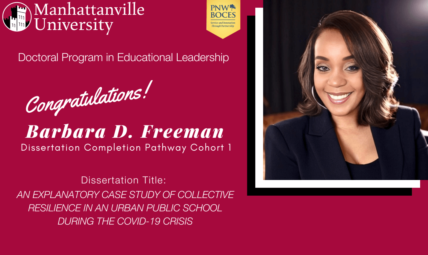 Successful Final Dissertation Defense - Congratulations to Barbara D. Freeman!