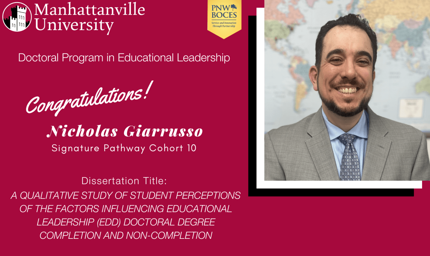 Successful Final Dissertation Defense - Congratulations to Nicholas Giarrusso!