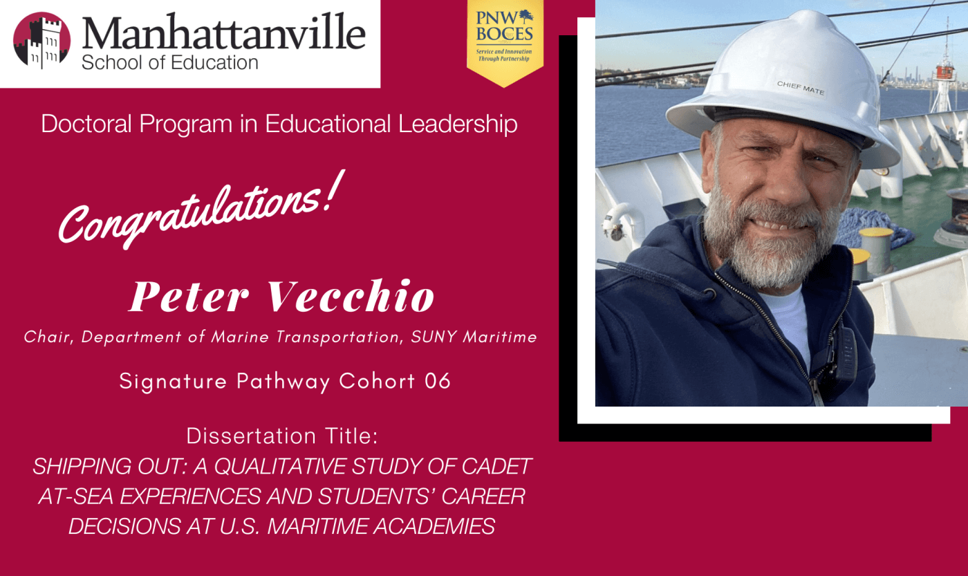 Successful Final Dissertation Defense - Congratulations to Peter Vecchio!