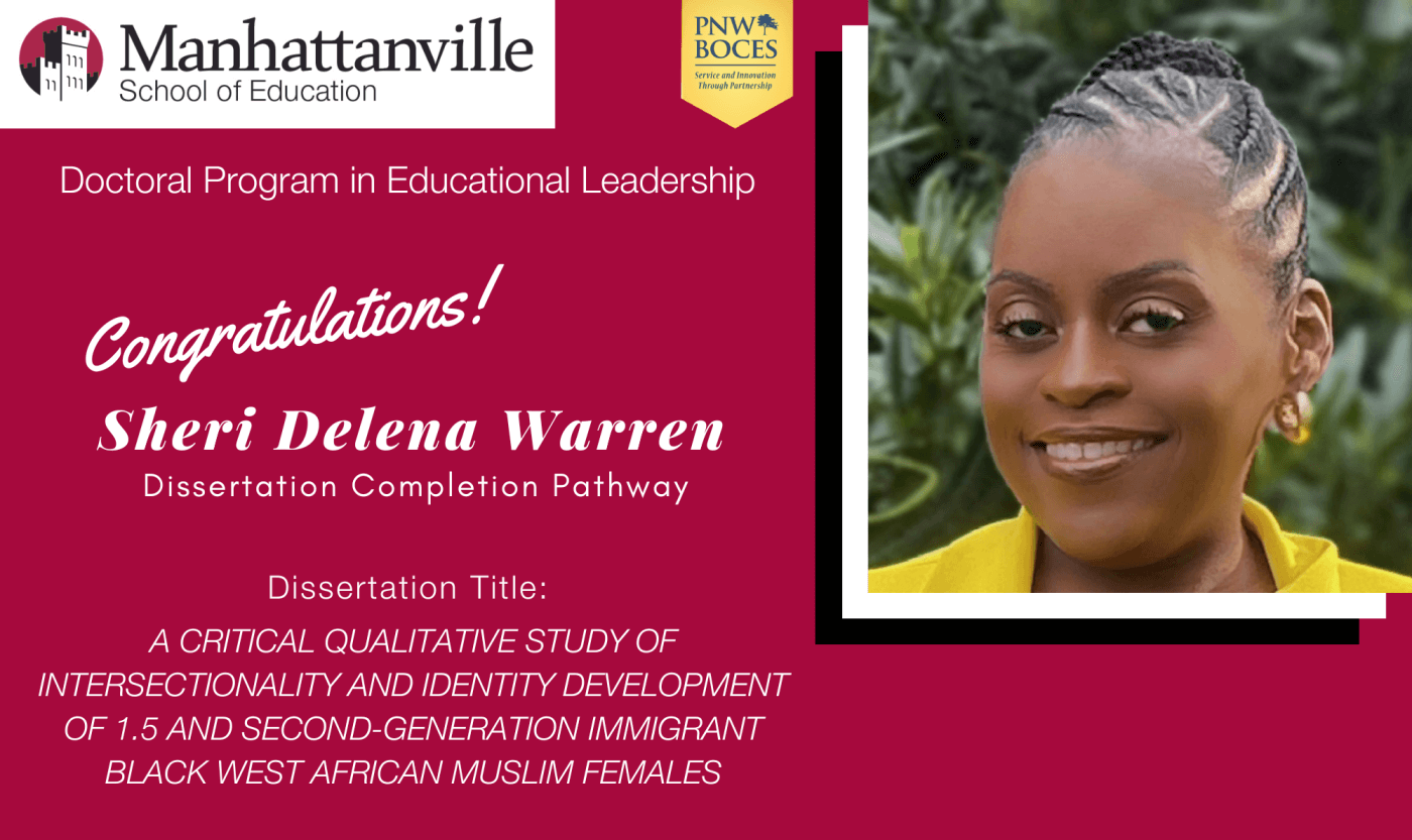 Successful Final Dissertation Defense - Congratulations to Sheri Delena Warren!