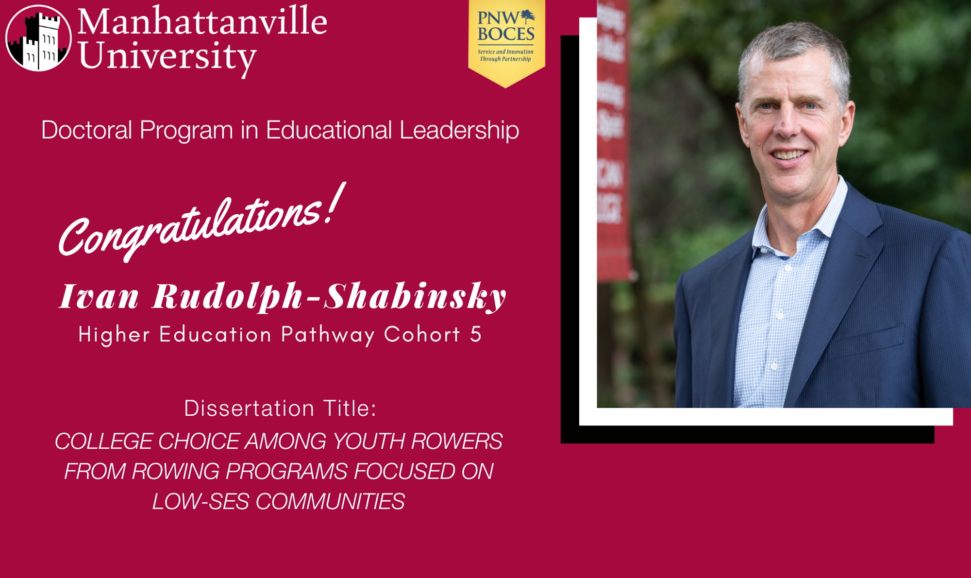 Successful Final Dissertation Defense - Congratulations to Ivan Rudolph-Shabinsky!