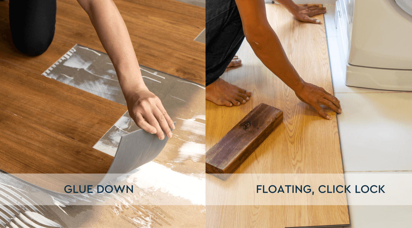 Glue Down versus Floating Click Lock Vinyl Floors