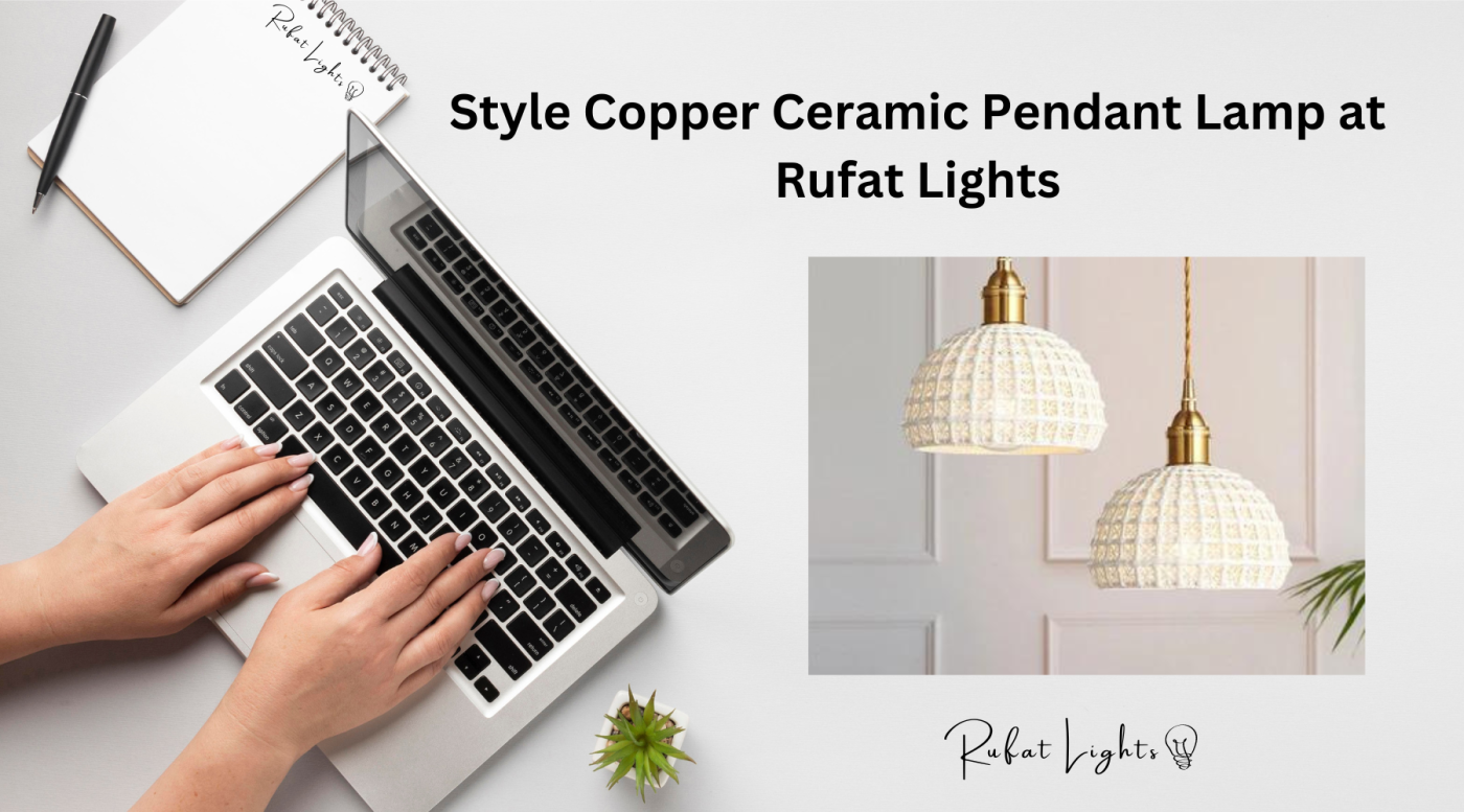 Style Copper Ceramic Pendant Lamp at Rufat Lights