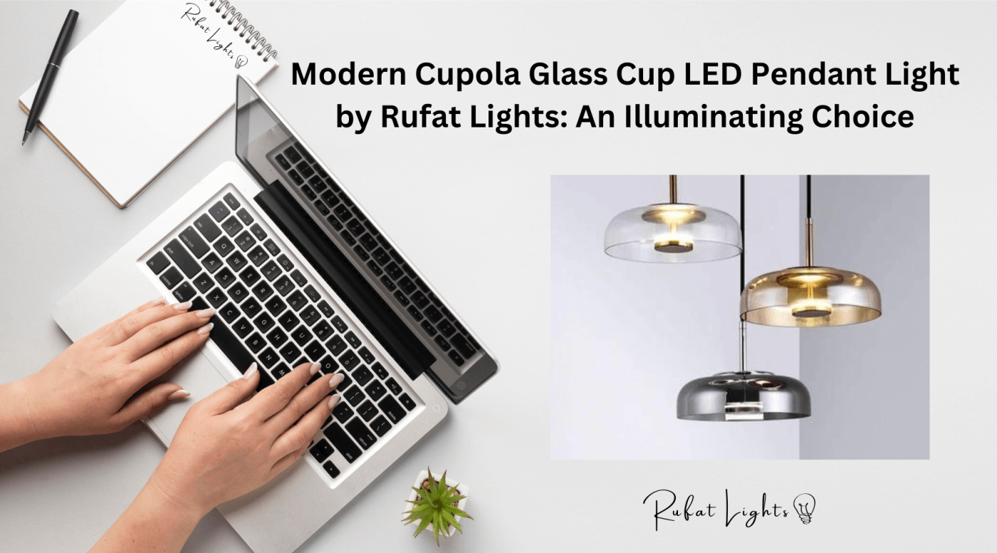 Modern Cupola Glass Cup LED Pendant Light by Rufat Lights: An Illuminating Choice