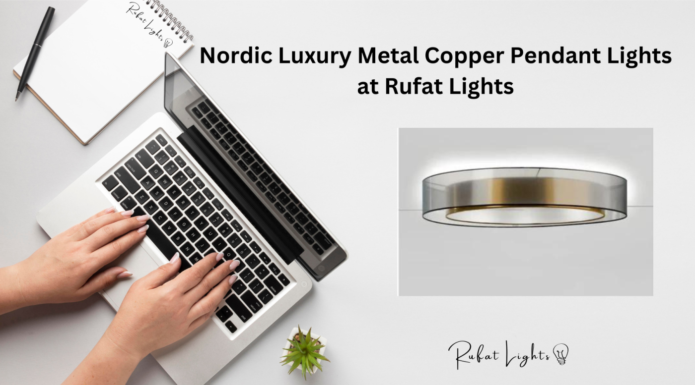 Nordic Luxury Metal Copper Pendant Lights at Rufat Lights