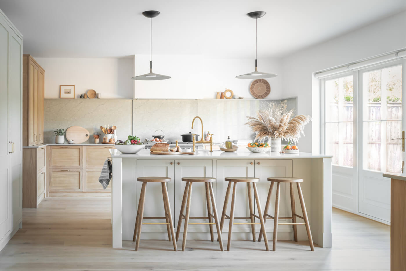 Handmade kitchen cabinetry brings natural beauty into focus