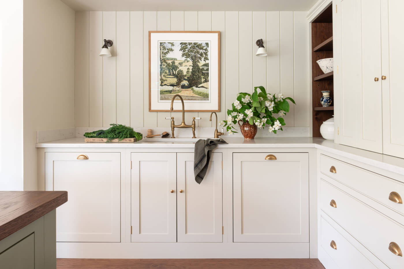 Panelling in the kitchen