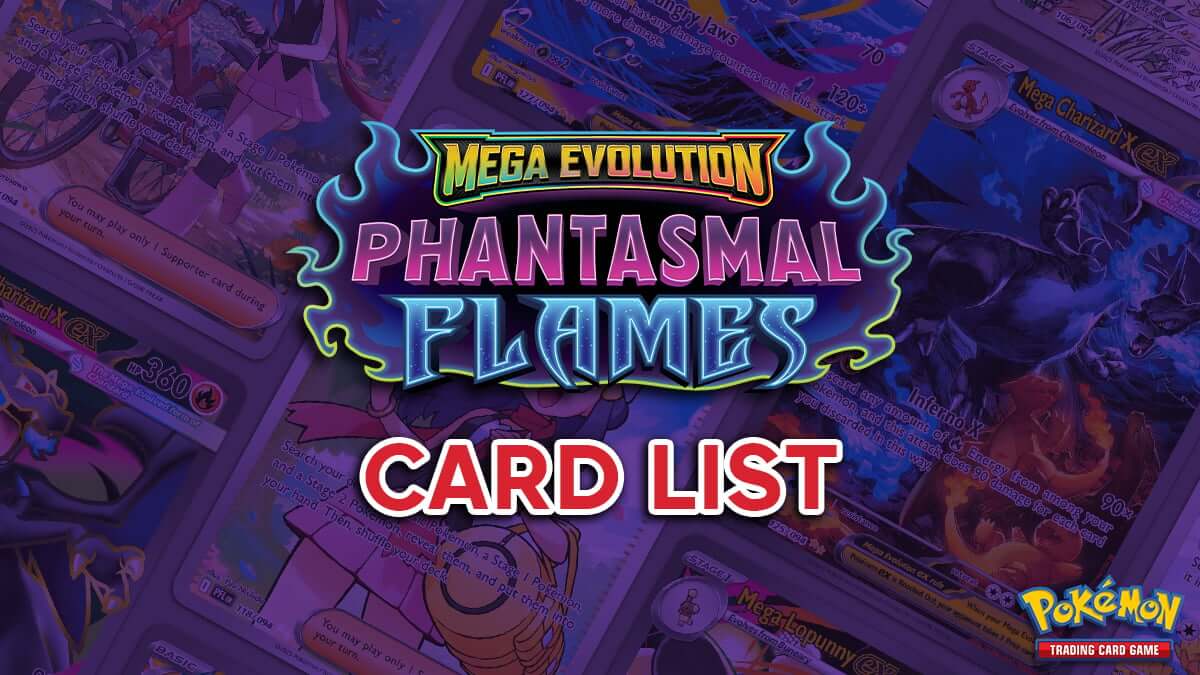 pokemon mega phantasmal flames card list Pokemon Mega: Phantasmal Flames Elite Trainer Box main image 1