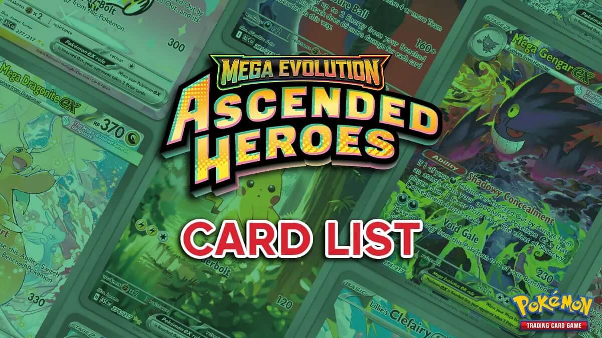 Ascended Heroes Card List - Pokmon TCG