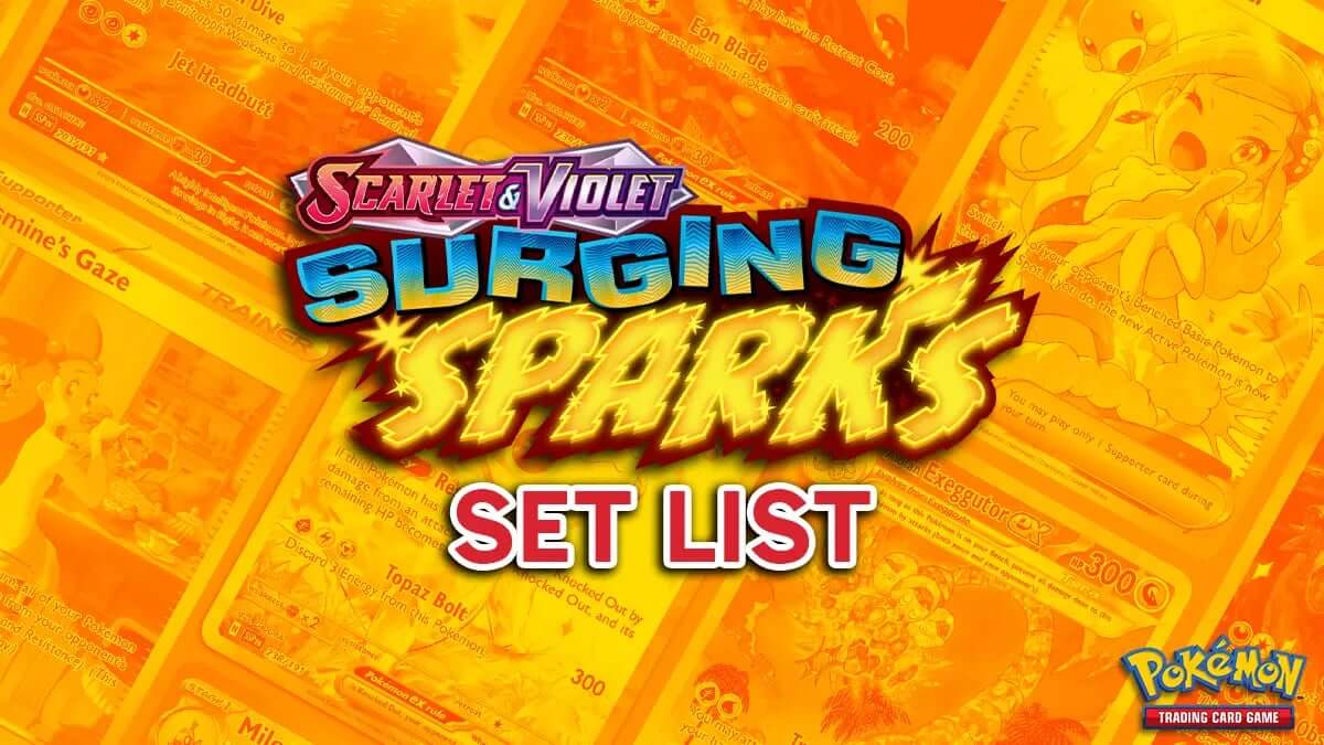 Surging Sparks Card List - Pokmon TCG
