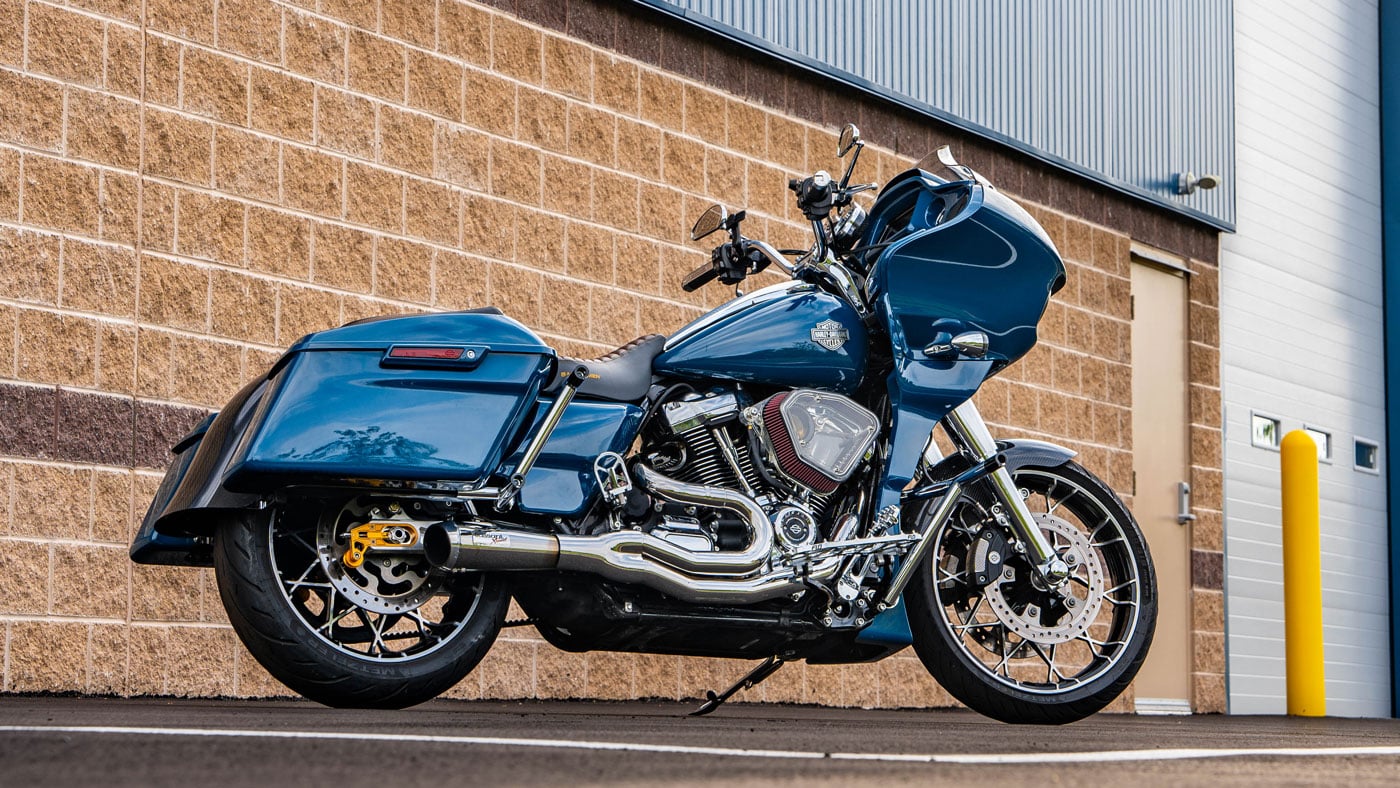 2021 Billiard Teal Harley Road Glide Performance Bagger