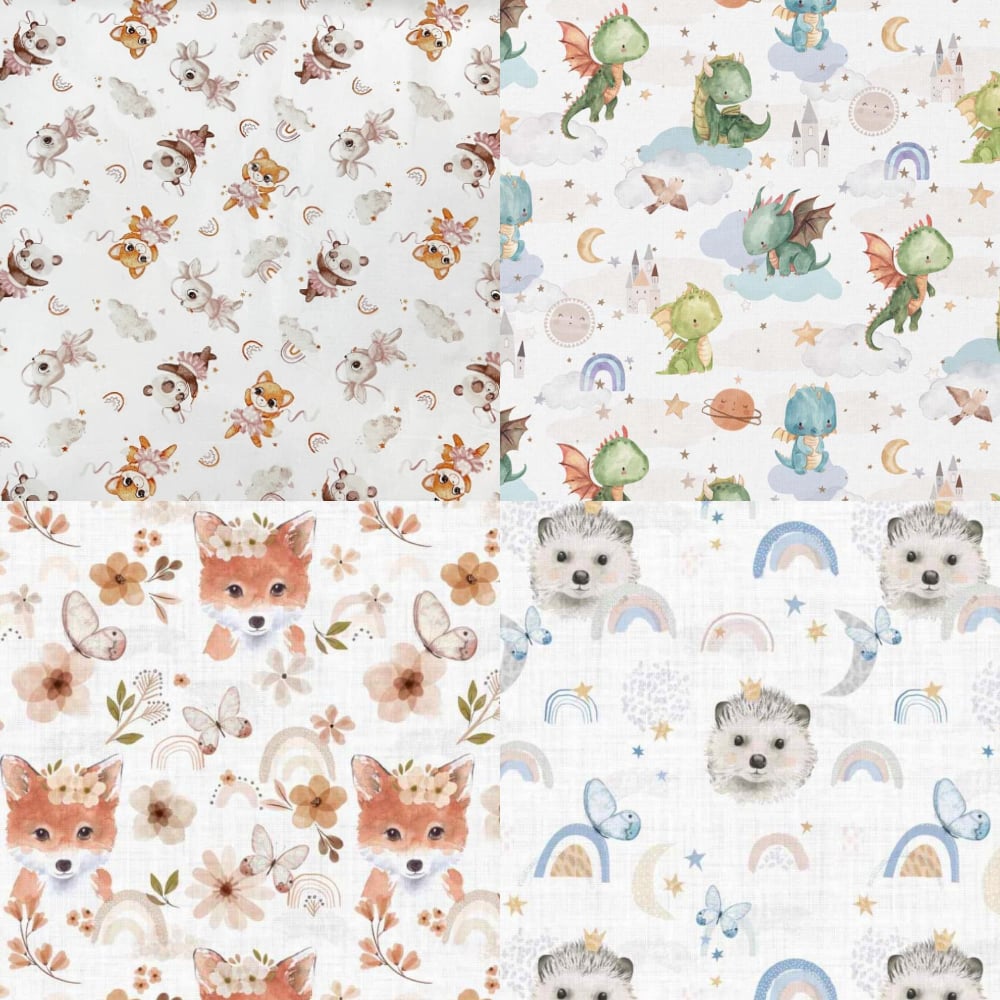 Nouveaux tissus animaux et broderies disponibles