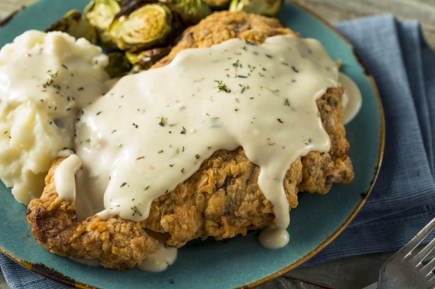 Air-Fried Crispy Chicken Fried Steak