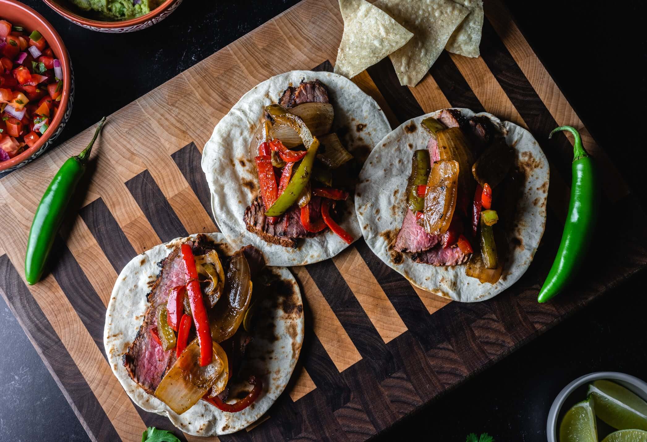 Air Fry Chili Lime Beef Fajitas