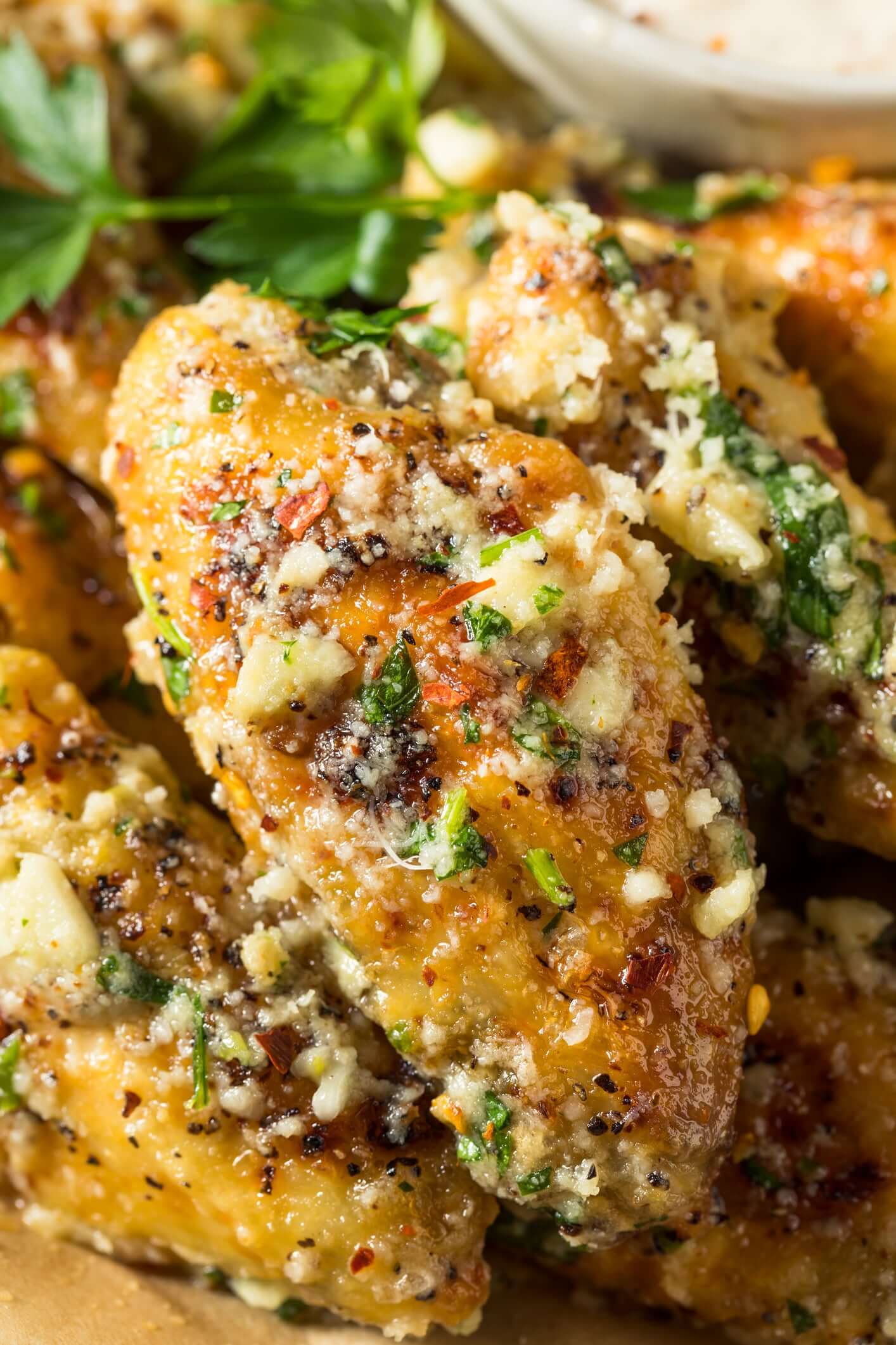 Garlic Parmesan Air-Fried Chicken Wings