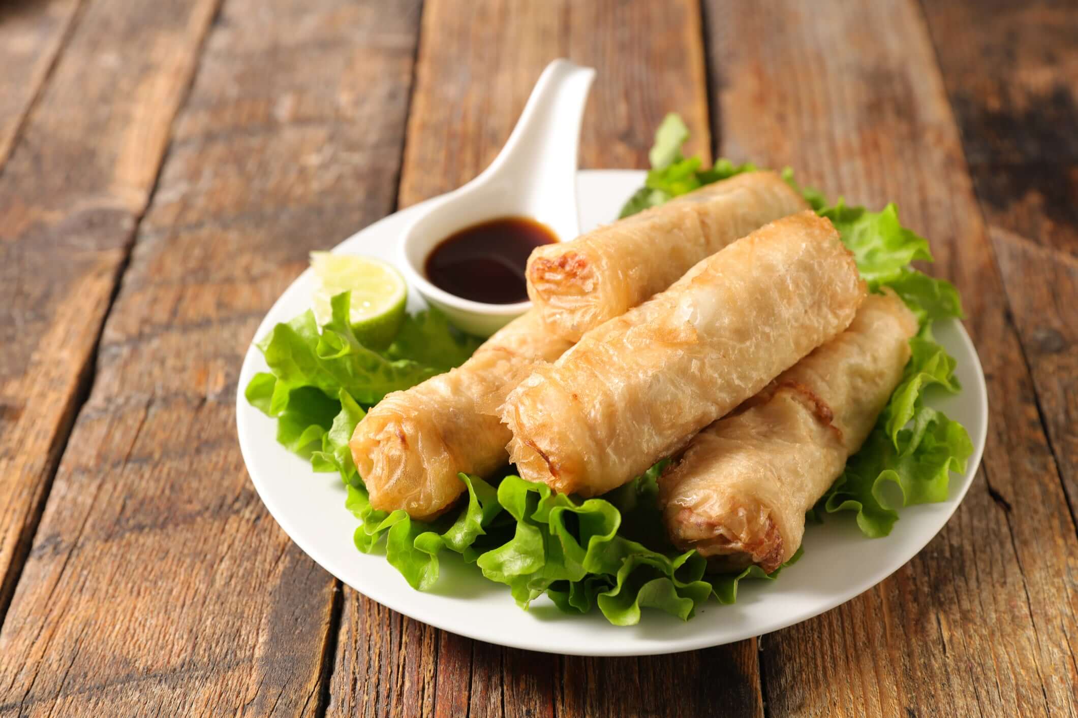 Air-Fried Veggie Spring Rolls