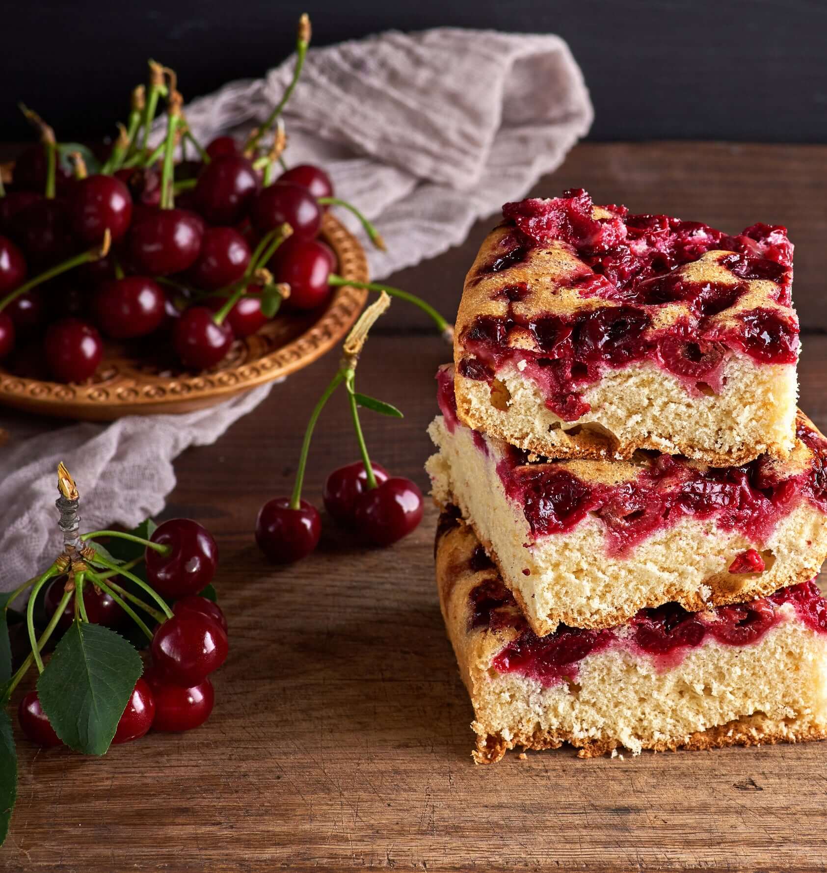 Air Fryer Cherry Almond Clafoutis