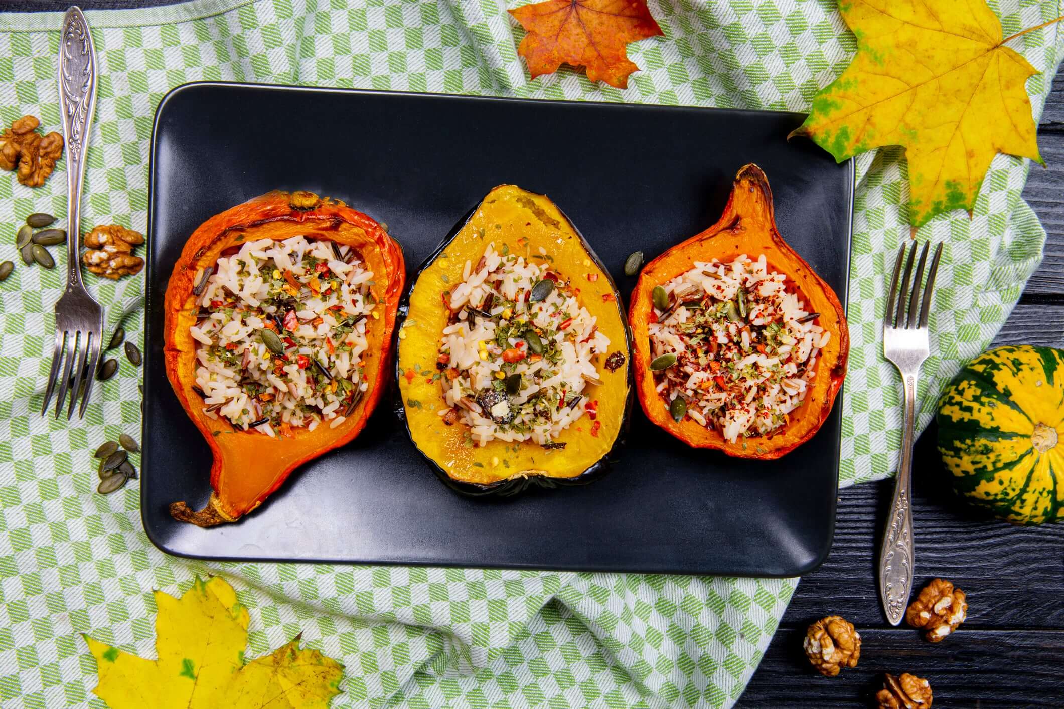 Air Fry Stuffed Mini Pumpkins