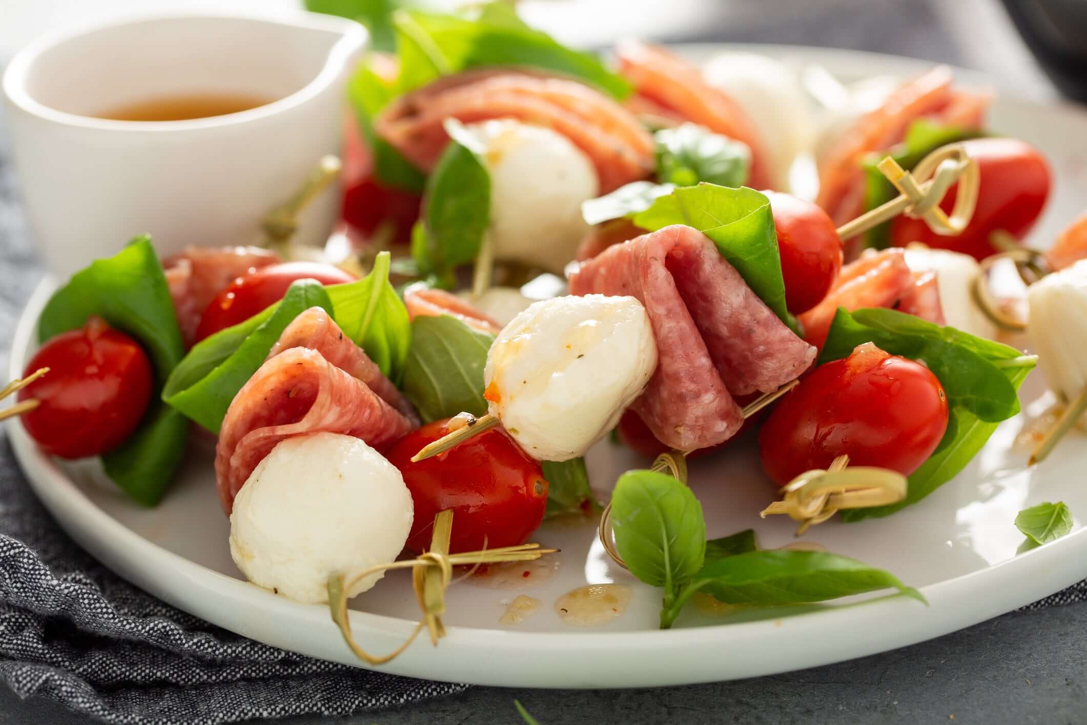 Caprese Skewer Bites