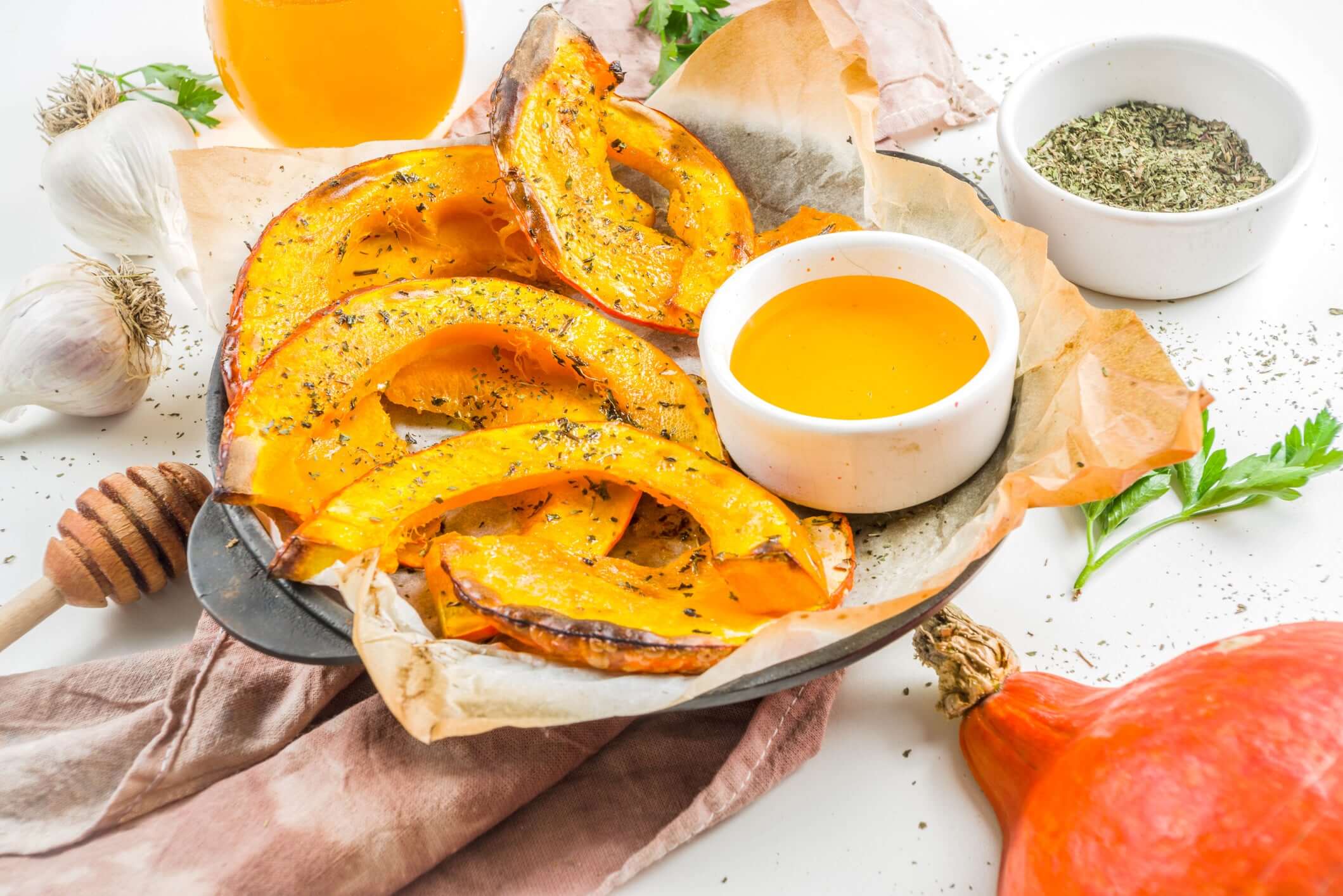 Crispy Air Fry Pumpkin Wedges