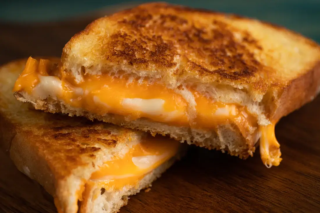 Gooey Grilled Cheese Sandwich in Air Fryer