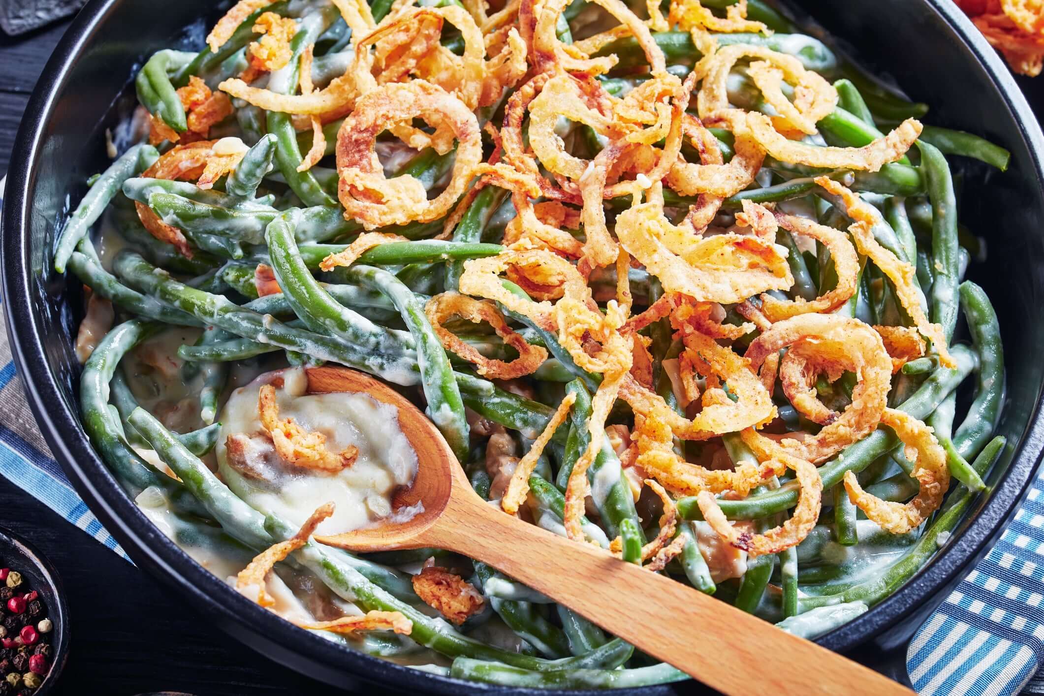 Air Fry Crispy Green Bean Casserole