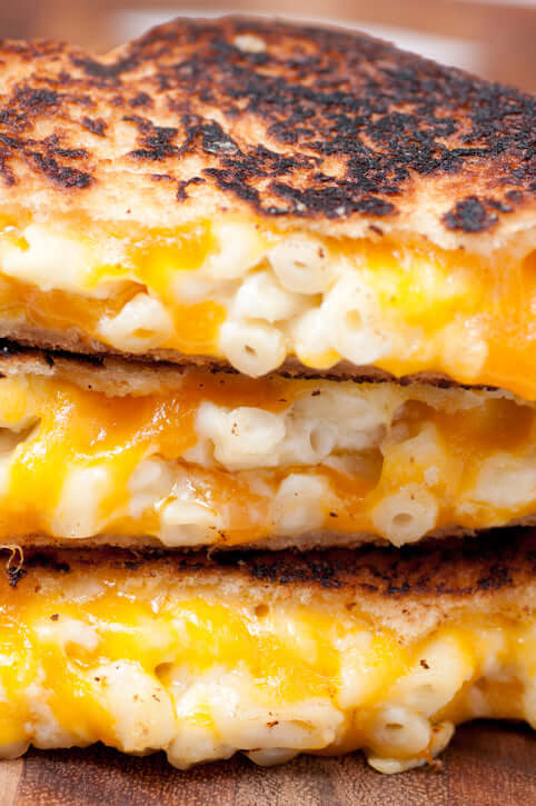 Mac and Cheese Grilled Cheese Sandwich