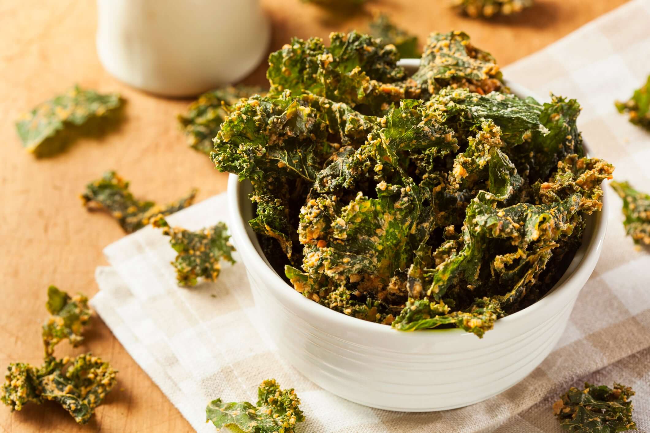 Air Fryer Parmesan Kale Chips