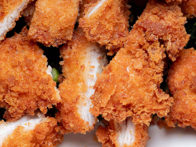 Panko Crusted Air Fried Chicken Tenders