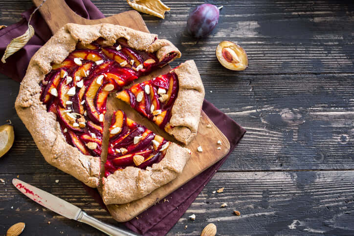 Air Fried Plum Galette