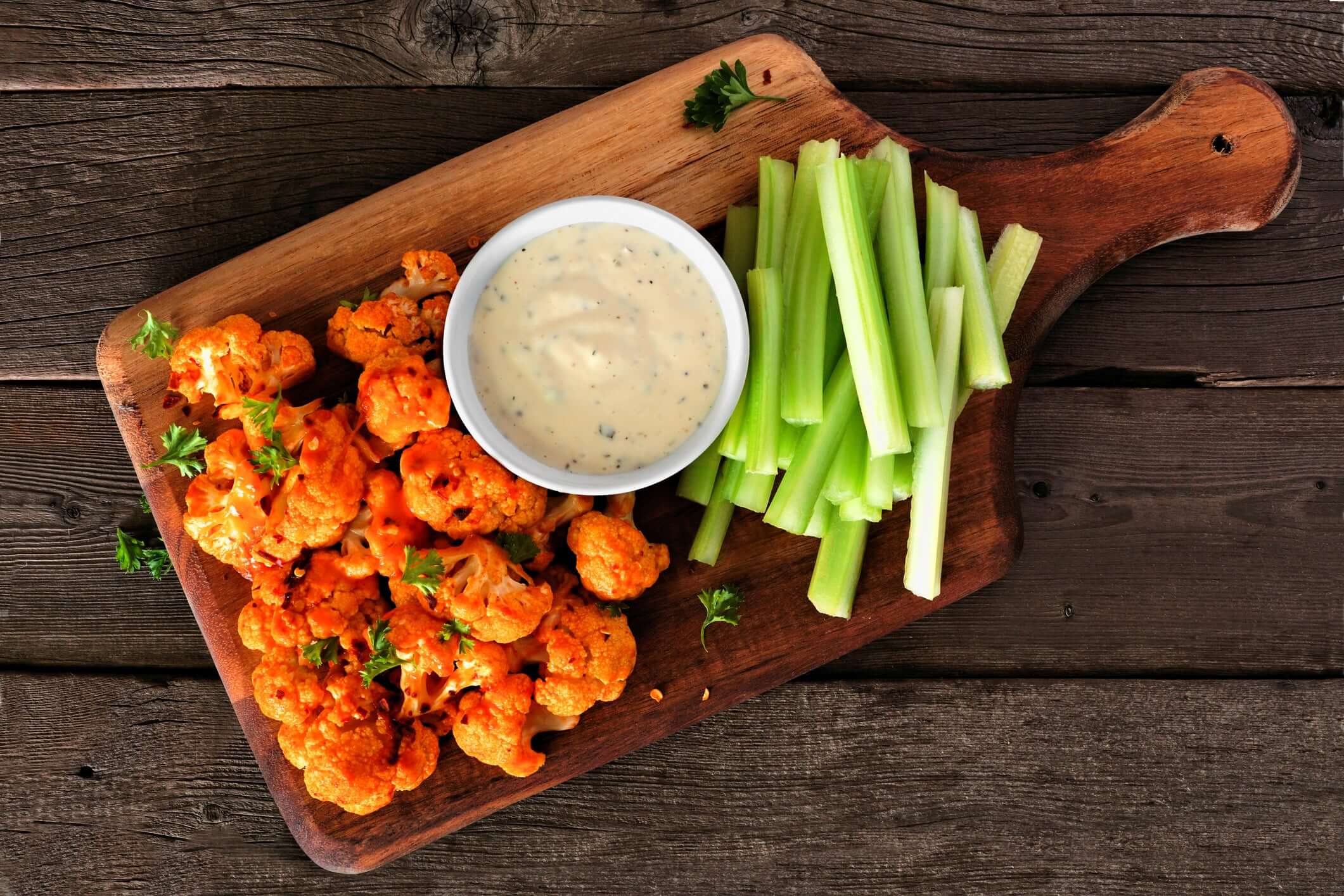 Cauliflower Buffalo Wings Air Fried