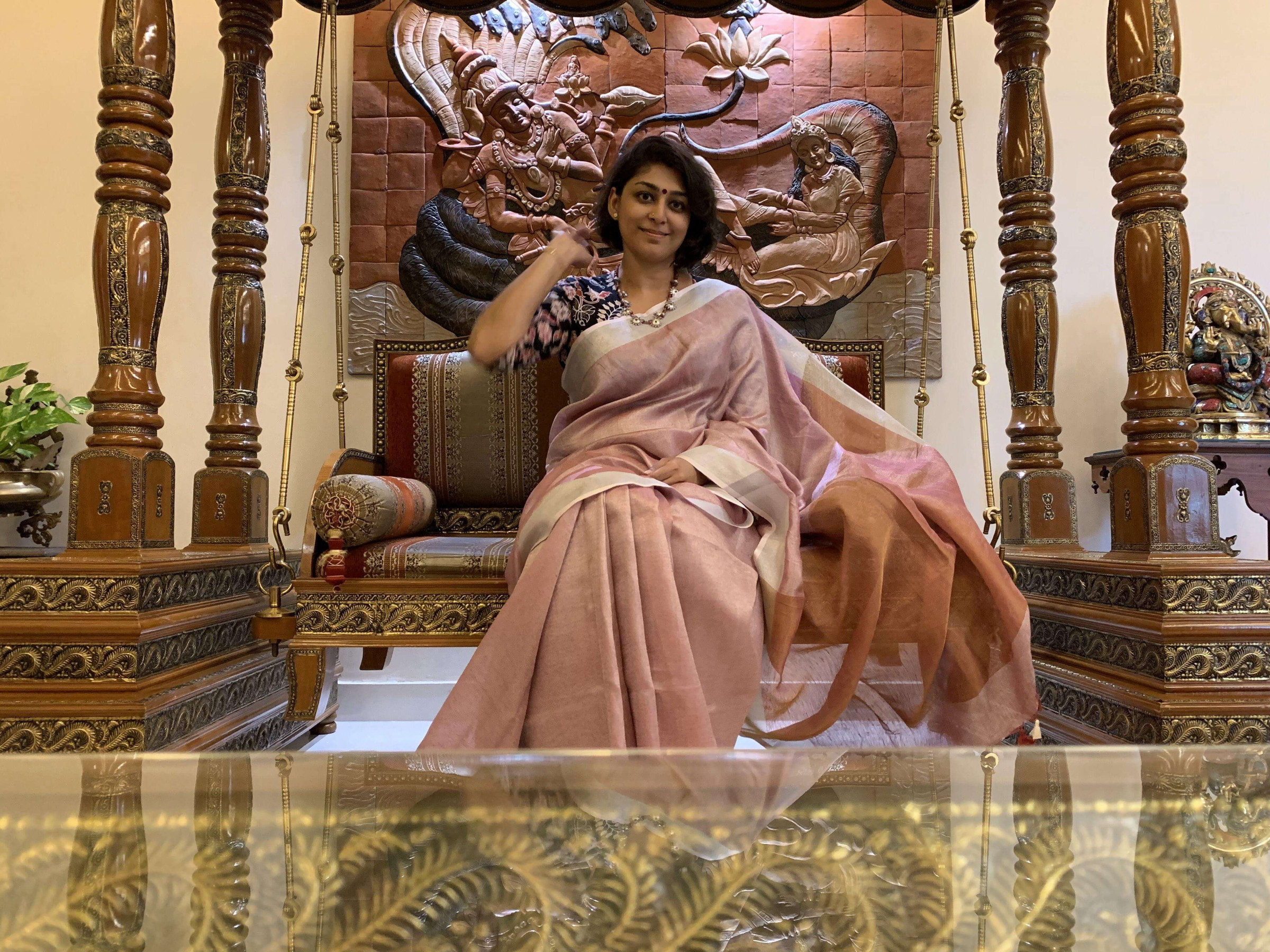 Sumitra Selvaraj on Instagram: My everyday drape is a Nivi