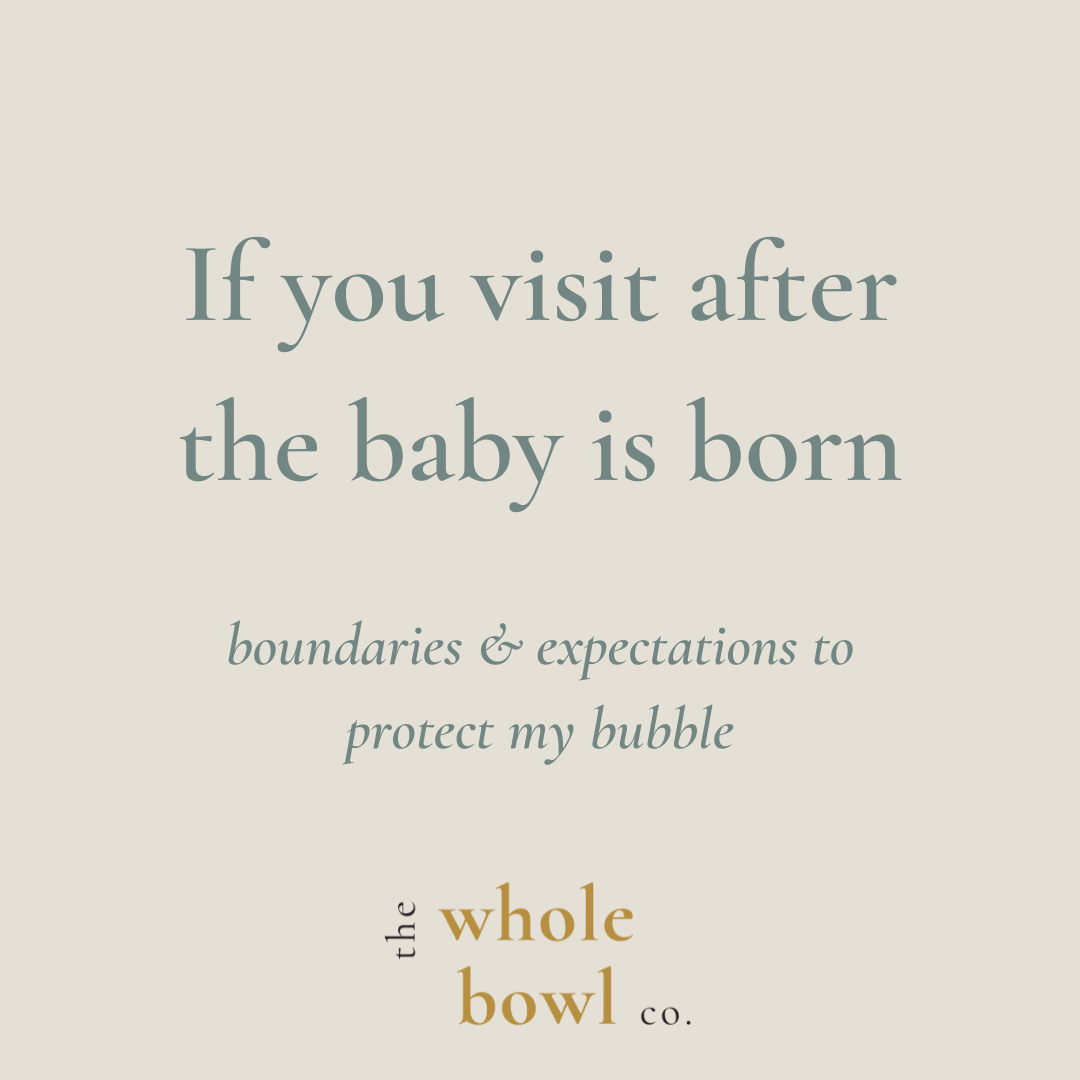 Visiting A Newborn: A list of boundaries to protect our bubble.