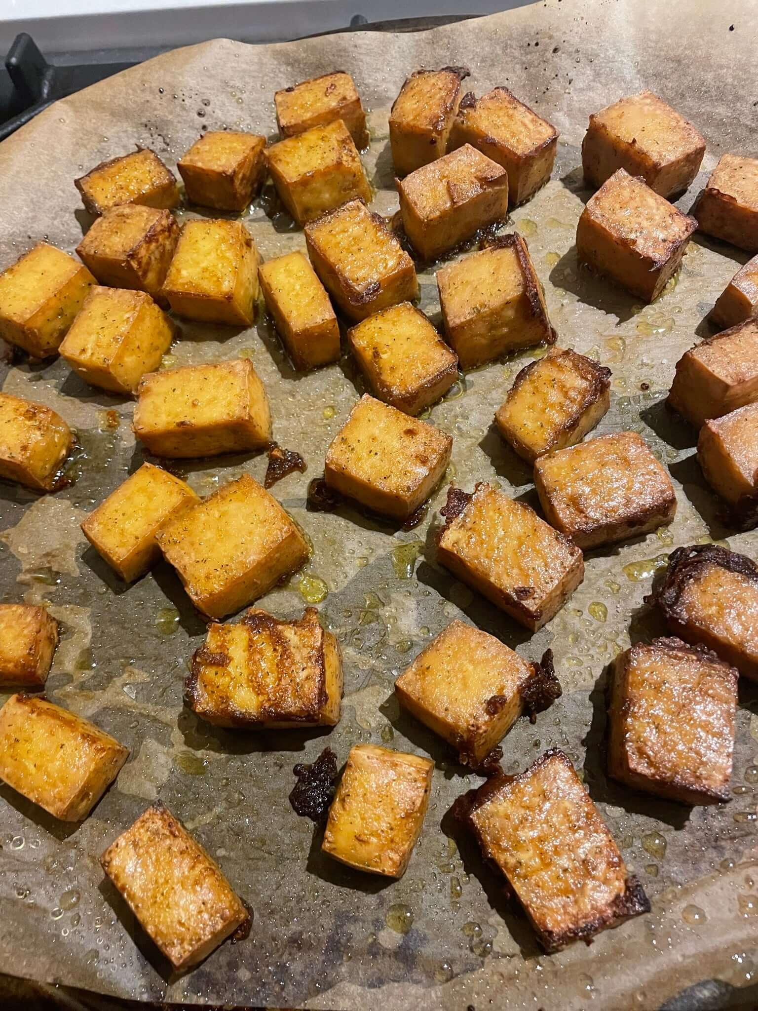 Recipe: Crispy Oven Baked Tofu  (V, VG, DF, GF)