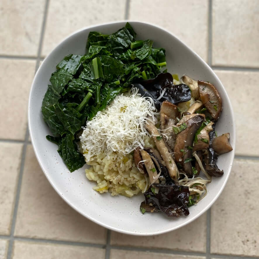 Recipe: Leek and Mushroom Risotto (V, VG, GF, DF)