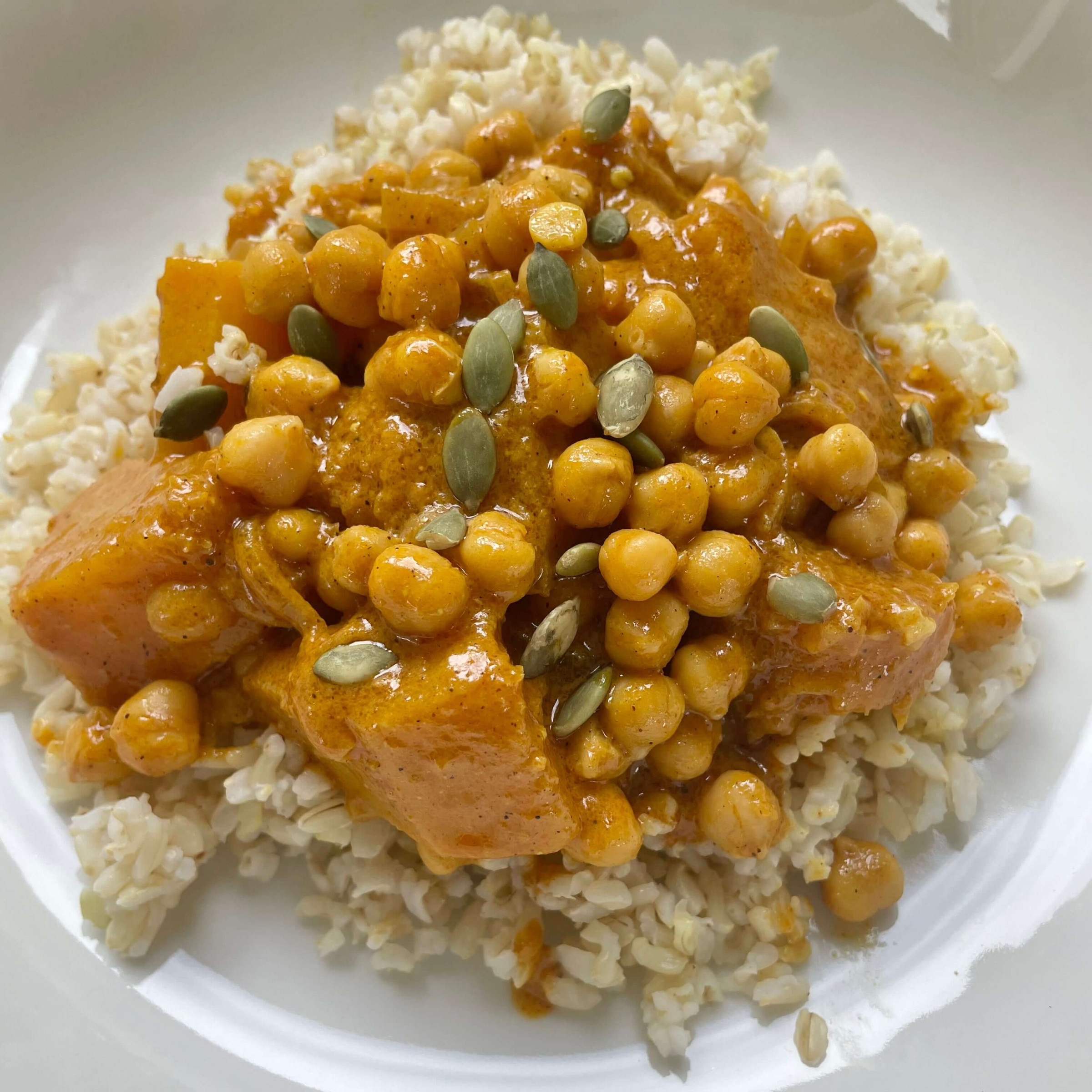 RECIPE: Vegetarian Butter Chicken Recipe| Pumpkin & Chickpea