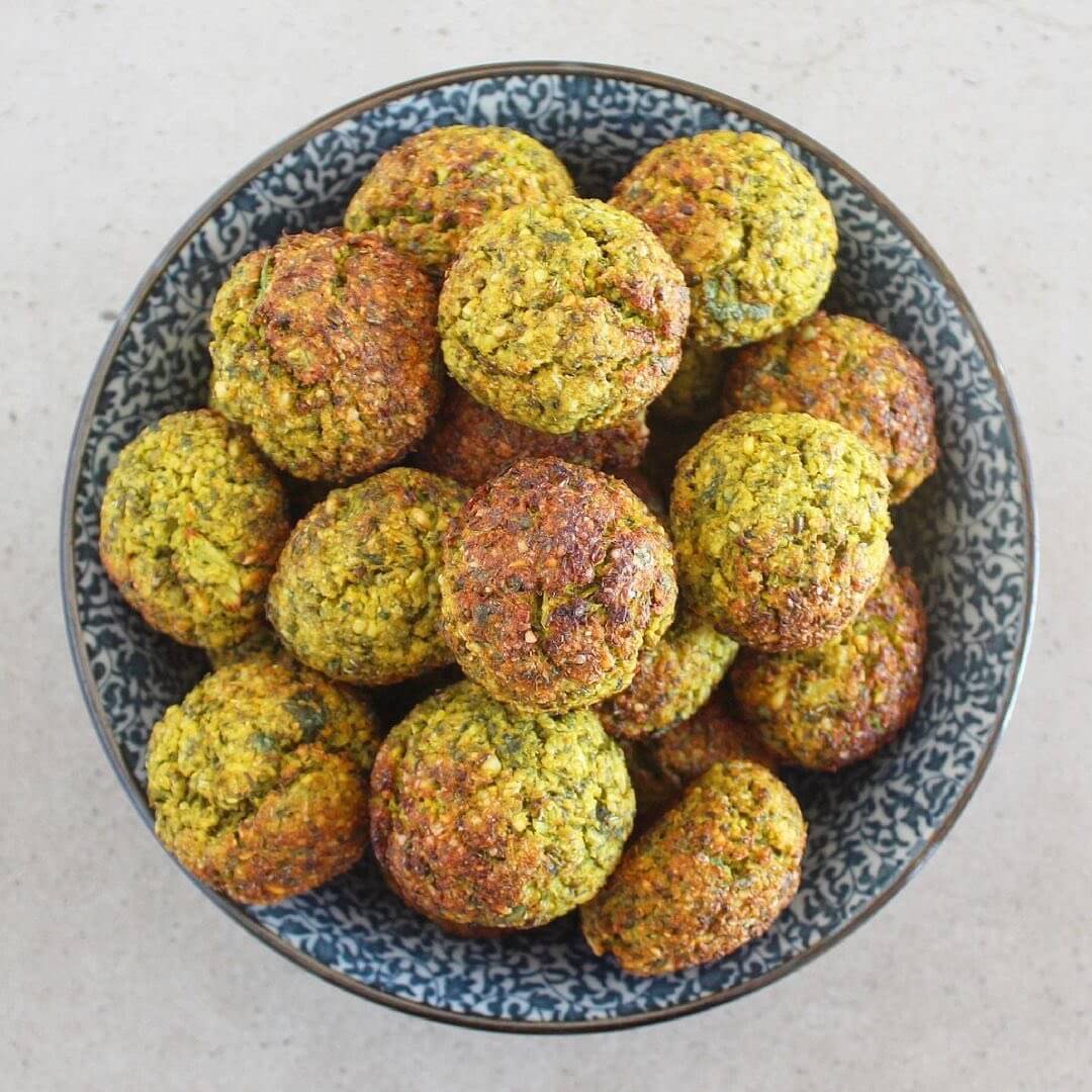 Super Green Baked Falafel Recipe  (V, VG, DF, GF)