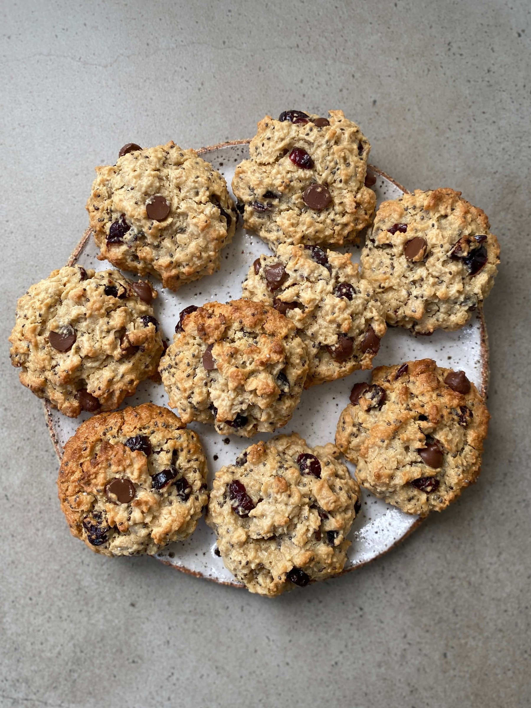 Cranberry and Dark Choc Cookies