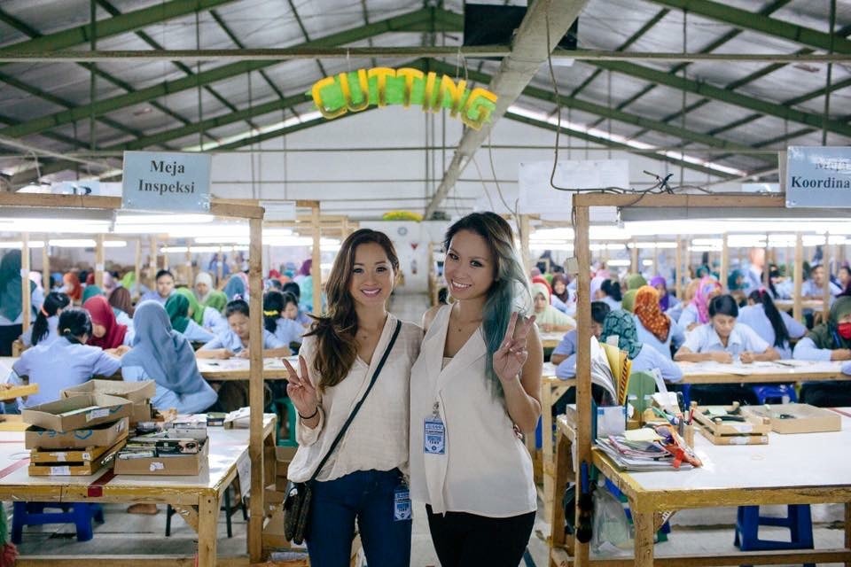 The house of lashes founder visiting the manufacture 