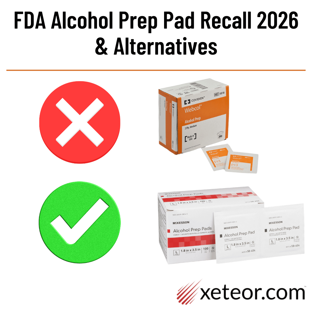 FDA Alcohol Prep Pad Recall 2026: List & Safe Alternatives