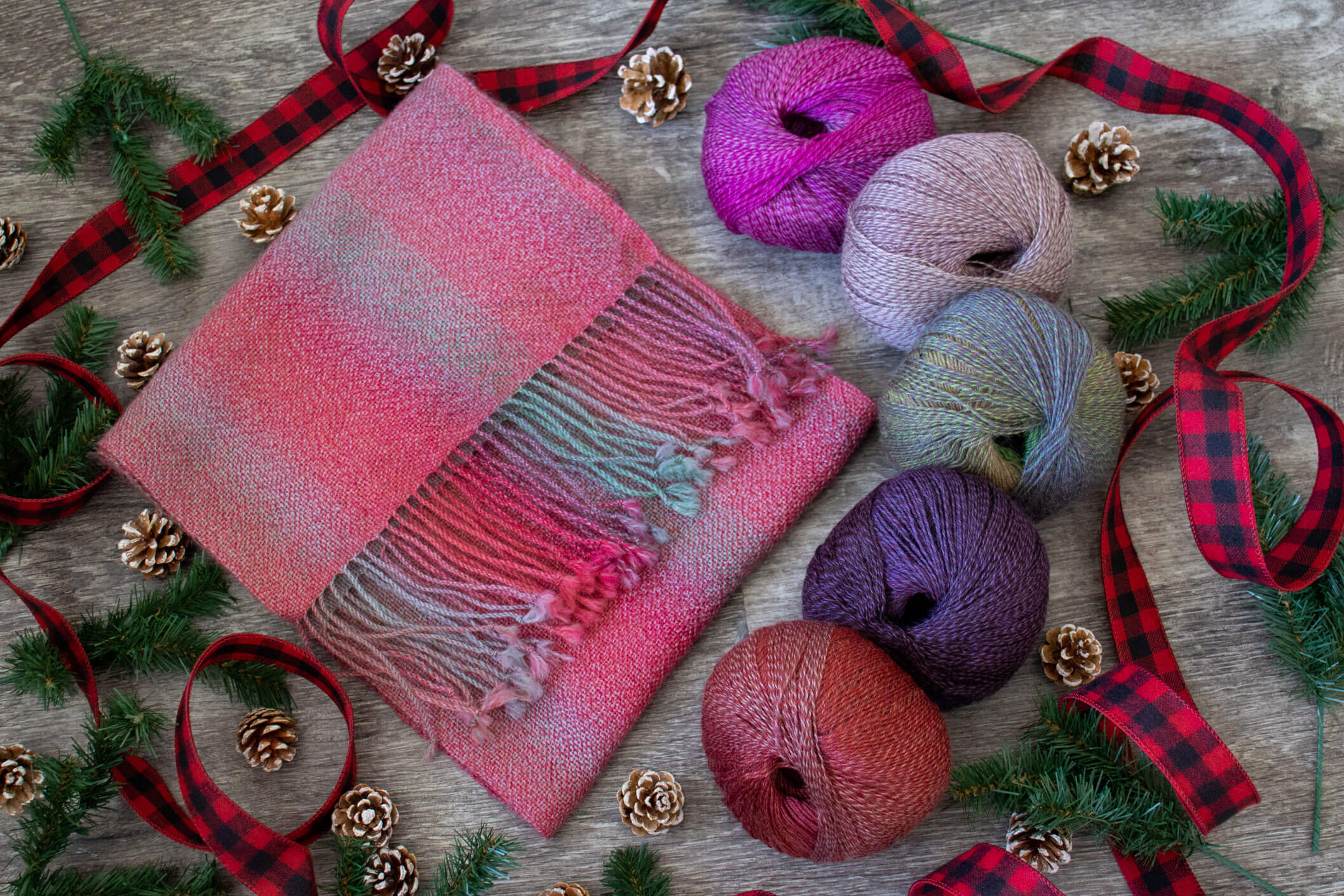 Rigid Heddle Watercolor Scarf Project